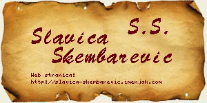 Slavica Škembarević vizit kartica